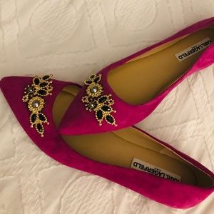 Karl Lagerfeld Paris - Suede Ballerina Flat